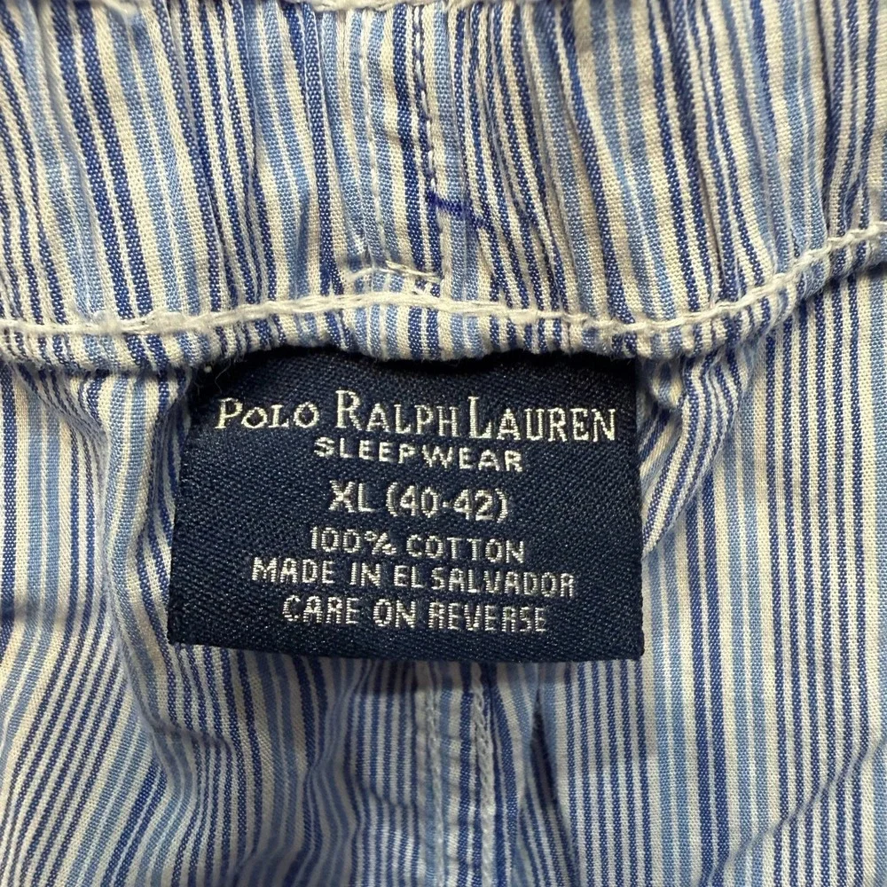 Polo Ralph Lauren Mens XL Vintage Sleepwear Striped‎ Lightweight Pants